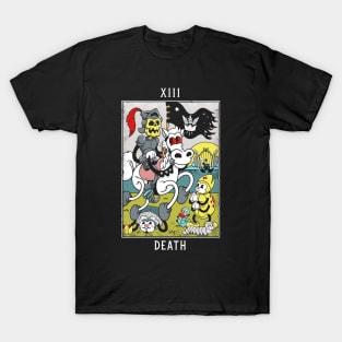 Death - Mystical Medleys - Vintage Rubber Hose Cartoon Tarot T-Shirt